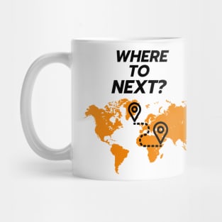 World map-  where to next Mug